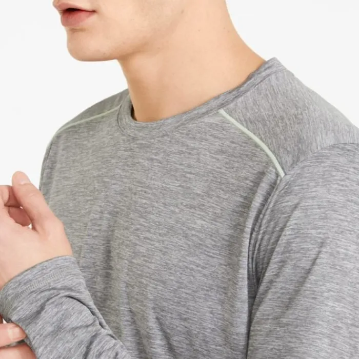 Puma T-shirt Et Manches Longues Running^Run Long Sleeve Tee Gris