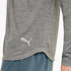 Puma T-shirt Et Manches Longues Running^Run Long Sleeve Tee Gris