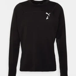 Puma T-shirt Et Manches Longues Running^Seasons Polypropylene Rain Long Sleeve Noir