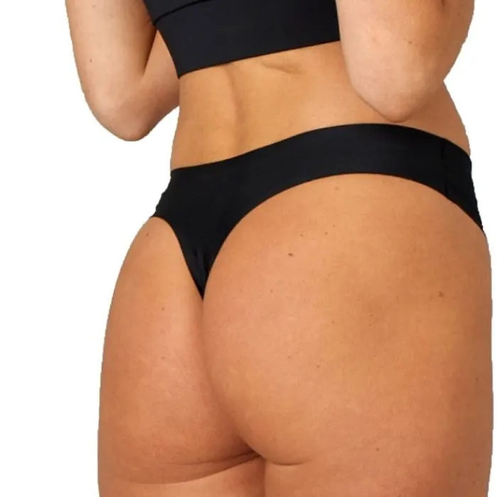 PureLime Sous Vetement Sport^Invisible Microfiber Thong 2-pack