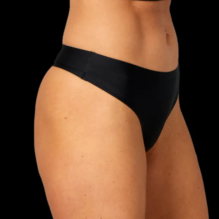 PureLime Sous Vetement Sport^Invisible Microfiber Thong 2-pack Noir