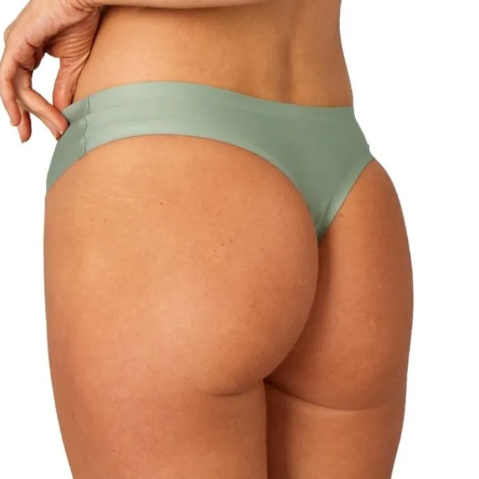 PureLime Sous Vetement Sport^Invisible Microfiber Thong 2-pack