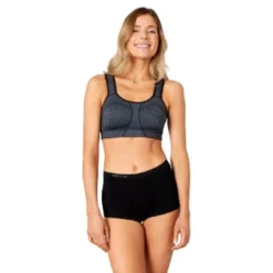 PureLime Brassière De Sport^Padded Athletic BH Noir