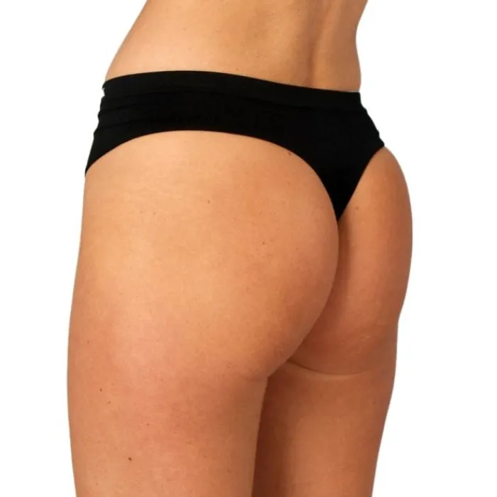 PureLime Sous Vetement Sport^Seamless Thong Noir