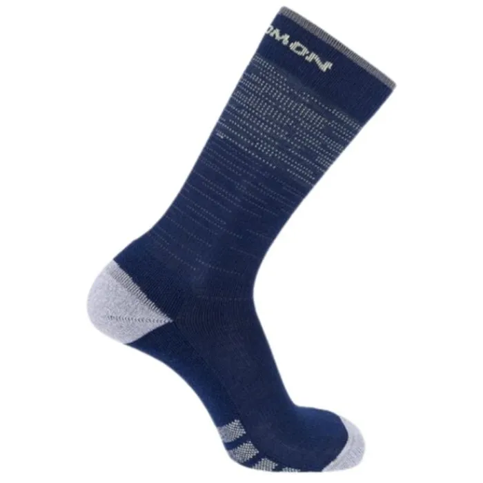 Salomon Chaussettes|Chaussettes Running^Predict Crew Deep Bleu