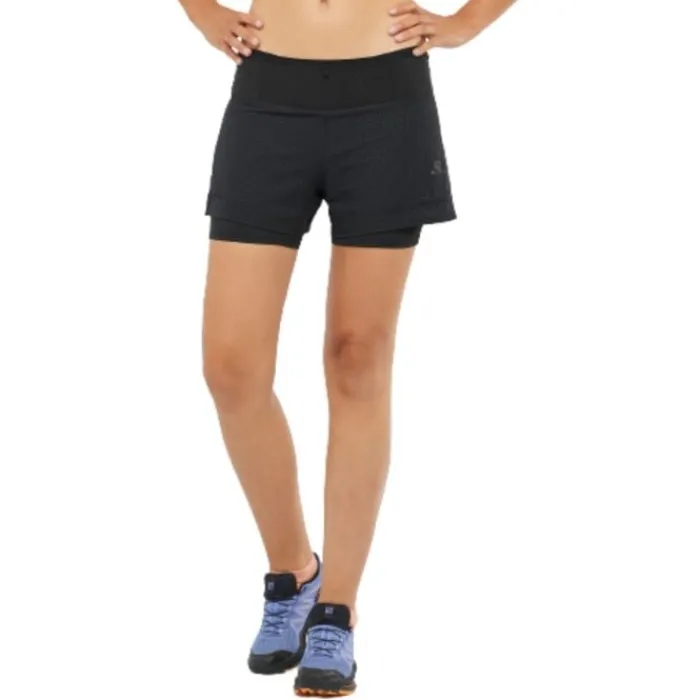 Salomon Short Running^Sense Aero 2-In-1 Shorts Noir
