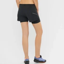 Salomon Short Running^Sense Aero 2-In-1 Shorts Noir