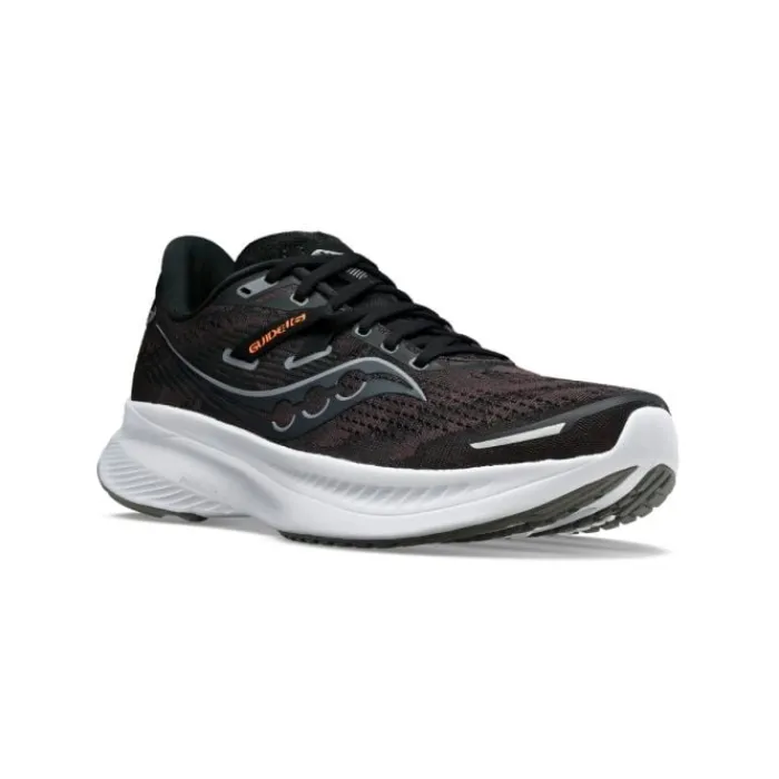Saucony Chaussures Running Pied Large|Chaussures Pronation^Guide 16 Wide Noir