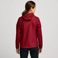 Saucony Veste Running^Peregrine Packaway Jacket Rouge