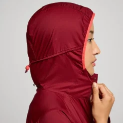 Saucony Veste Running^Peregrine Packaway Jacket Rouge