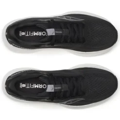 Saucony Chaussures Running Neutre|Chaussures Running Pied Large^Ride 18 Wide Noir