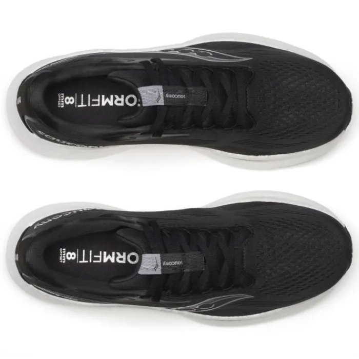 Saucony Chaussures Running Neutre|Chaussures Running Pied Large^Ride 18 Wide Noir