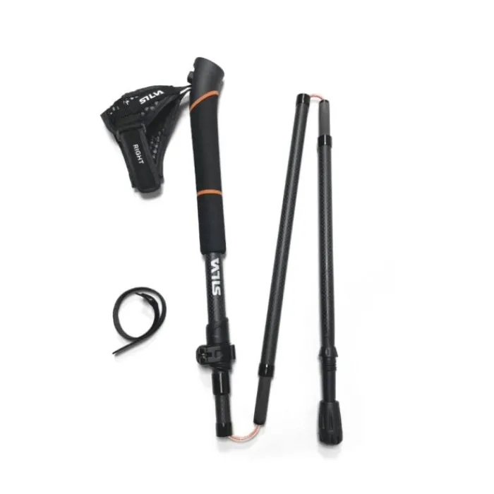 Silva Bâtons De Marche^Running Poles Carbon Adjustable Noir