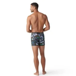 Smartwool Sous Vetement Sport^Merino Print Boxer Breif Boxed Bleu
