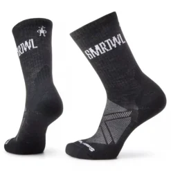 Smartwool Chaussettes|Chaussettes Running^Run Athletic Logo Crew Socks Noir