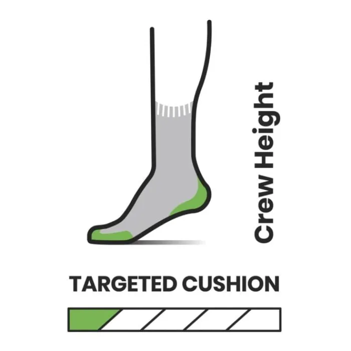 Smartwool Chaussettes|Chaussettes Running^Run Athletic Logo Crew Socks Noir