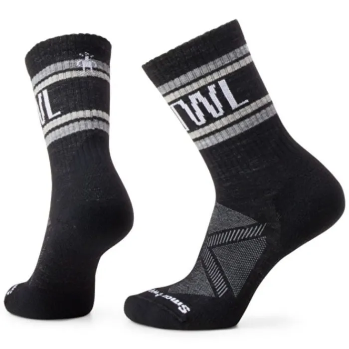 Smartwool Chaussettes|Chaussettes Running^Run Athletic Retro Stripe Crew Socks Noir
