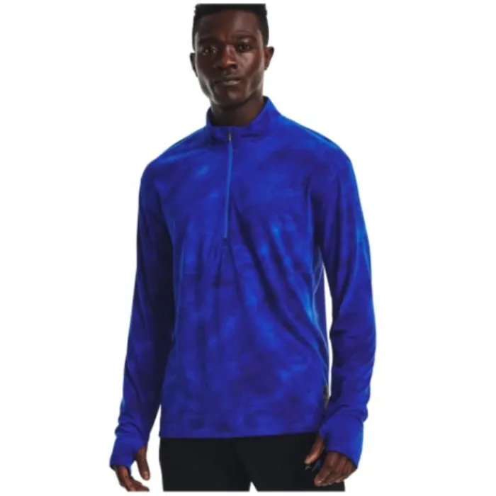 Under Armour T-shirt Et Manches Longues Running^Run Anywhere Streaker HZ Bleu