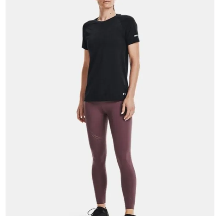 Under Armour T-shirt Et Manches Longues Running^Seamless Run Short Sleeve Noir