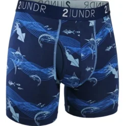 2UNDR Sous Vetement Sport^Swing Shift Boxer Bleu