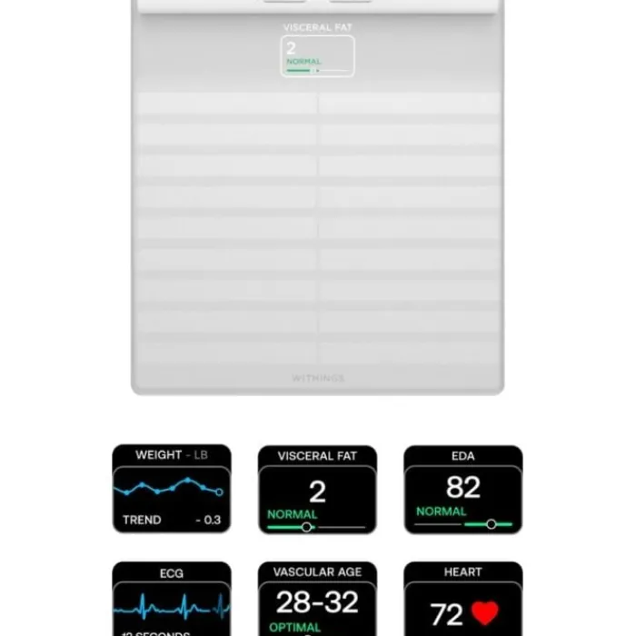 Withings Pèse-personne|Récupération^Body Scan Blanc