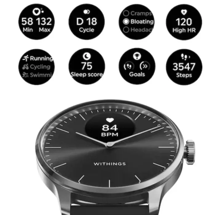 Withings Montres Course À Pied^Scanwatch Light 37mm Noir