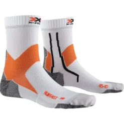X-Bionic Chaussettes|Chaussettes Running^Run Fast 4.0 Sock Blanc