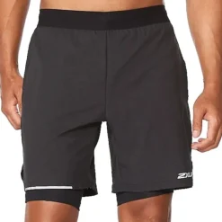 2XU Short Running^Aero 2in1 7inch Shorts Noir