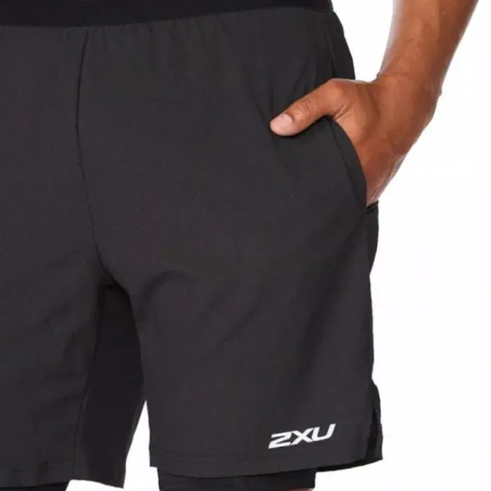 2XU Short Running^Aero 2in1 7inch Shorts Noir