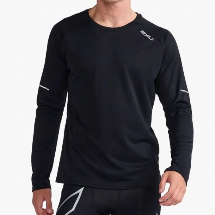 2XU T-shirt Et Manches Longues Running^Aero Long Sleeve Tee Noir