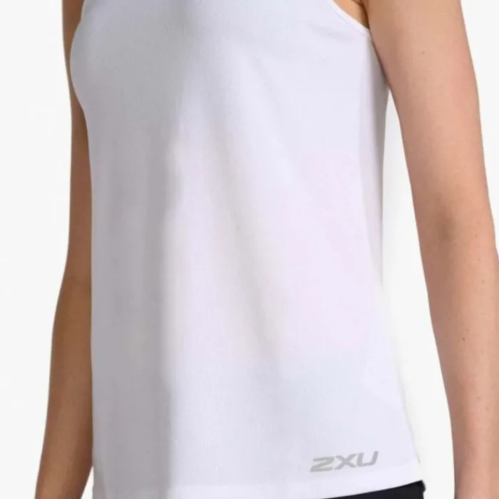 2XU T-shirt Et Manches Longues Running^Aero Singlet Blanc