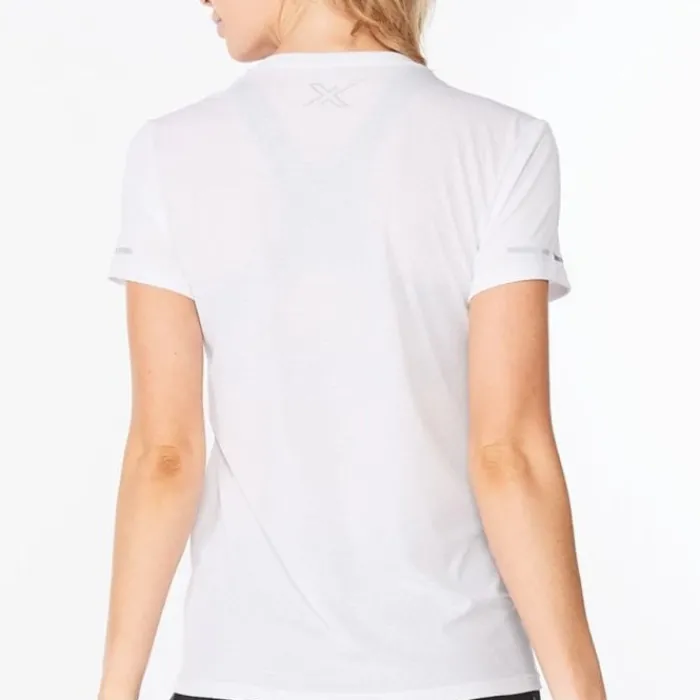 2XU T-shirt Et Manches Longues Running^Aero Tee Blanc