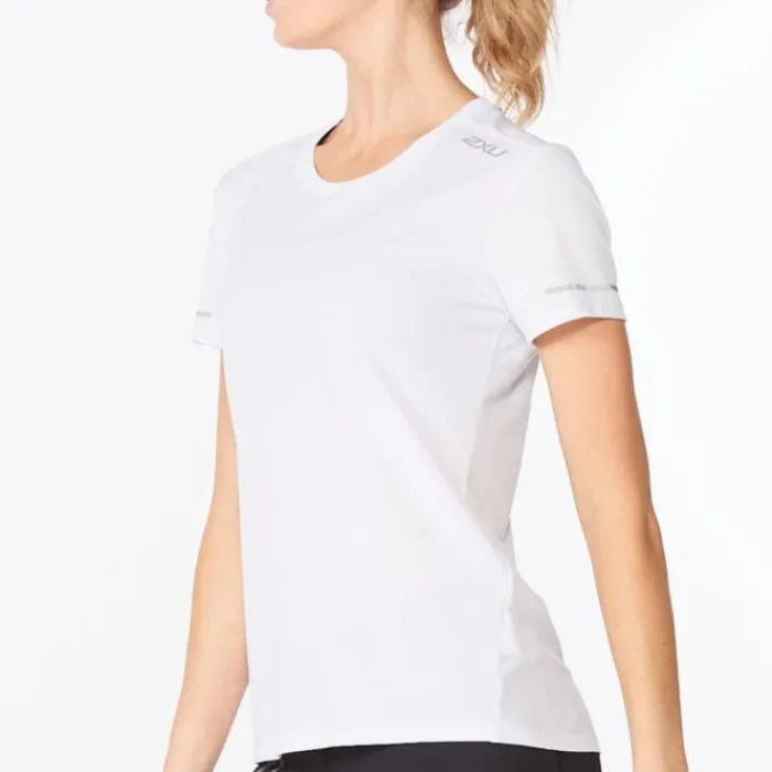 2XU T-shirt Et Manches Longues Running^Aero Tee Blanc