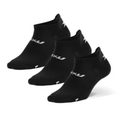 2XU Chaussettes|Chaussettes Running^Ankle Socks 3 Pack Noir