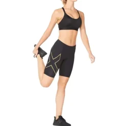 2XU Short Running^Light Speed Mid-Rise Comp. Shorts Noir