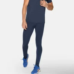 Zebdia Collant Et Pantalon Running|Sous Vetement Sport^Baselayer Leggings Bleu