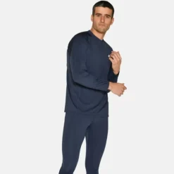 Zebdia Sous Vetement Sport|T-shirt Et Manches Longues Running^Baselayer LS Tee Bleu