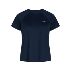 Zebdia T-shirt Et Manches Longues Running^Chest Print Sports SS Tee Bleu