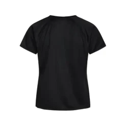 Zebdia T-shirt Et Manches Longues Running^Chest Print Sports SS Tee Noir