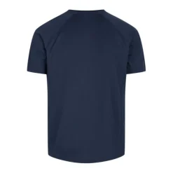 Zebdia T-shirt Et Manches Longues Running^Chest Print Sports SS Tee Bleu