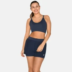 Zebdia Brassière De Sport^Sports Bra Slim Strap Bleu