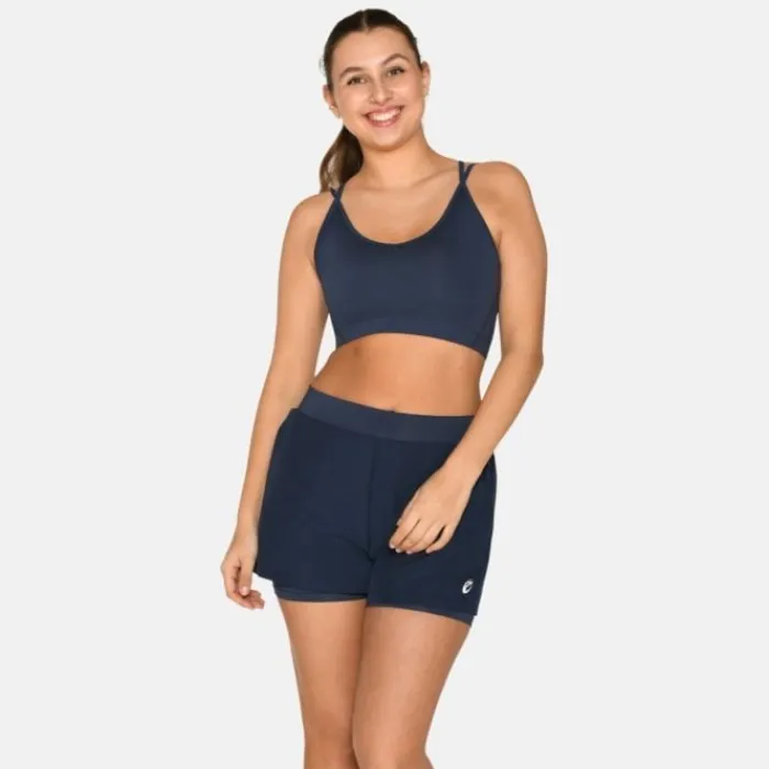 Zebdia Brassière De Sport^Sports Bra Slim Strap Bleu