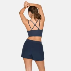 Zebdia Brassière De Sport^Sports Bra Slim Strap Bleu