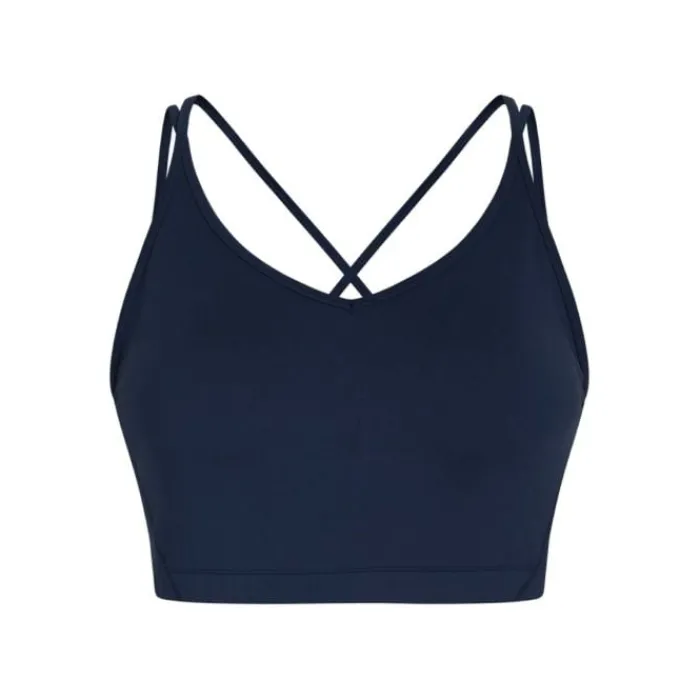 Zebdia Brassière De Sport^Sports Bra Slim Strap Bleu