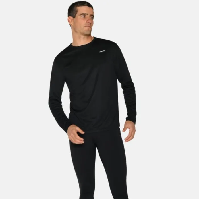 Zebdia T-shirt Et Manches Longues Running^Sports LS Tee Noir