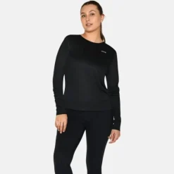 Zebdia T-shirt Et Manches Longues Running^Sports LS Tee Noir