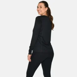 Zebdia T-shirt Et Manches Longues Running^Sports LS Tee Noir