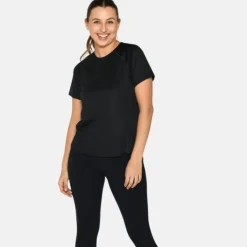 Zebdia T-shirt Et Manches Longues Running^Sports SS Tee Noir