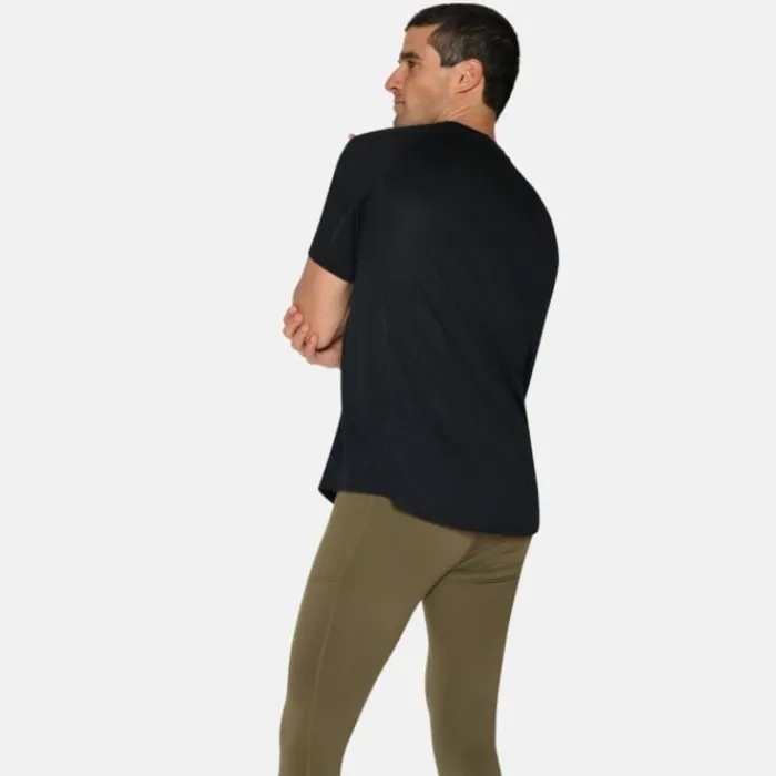 Zebdia T-shirt Et Manches Longues Running^Sports SS Tee Noir
